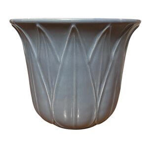 Dansk Ceramic Leaf Pattern Planter Portugal Blue